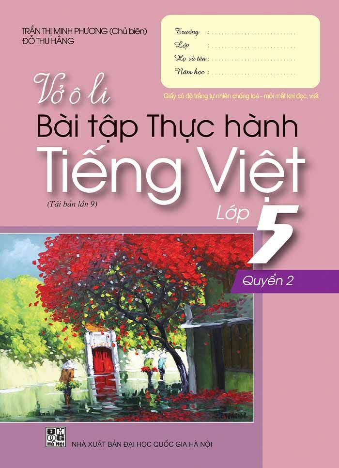 Vở ô li Bài tập Thực hành Tiếng Việt Lớp 5 - Quyển 2